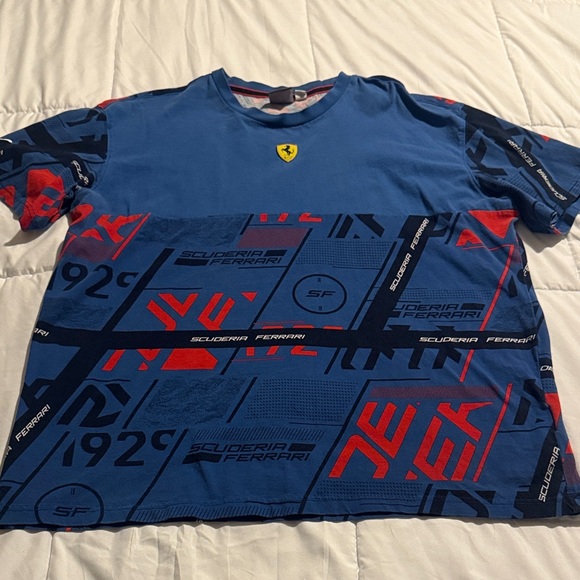 Ferrari Other - Ferrari Blue and Red Graphic Tee